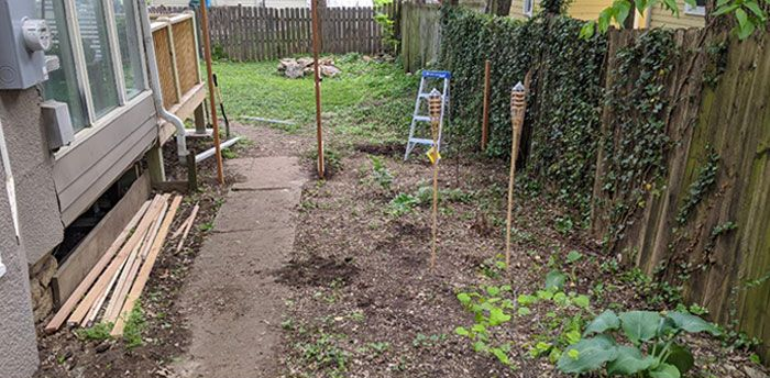 before and after garden makeover 1